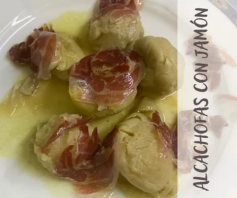 Restaurante La Tarara alcachofas con jamón